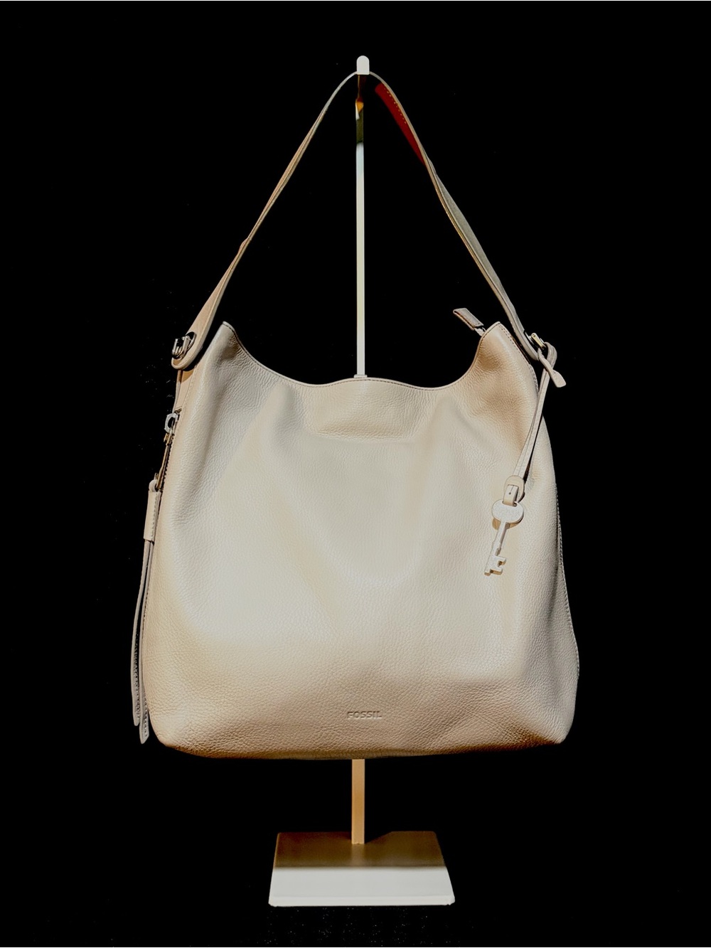 NWOT Fossil Maya Large Leather Hobo Bag – Graystone